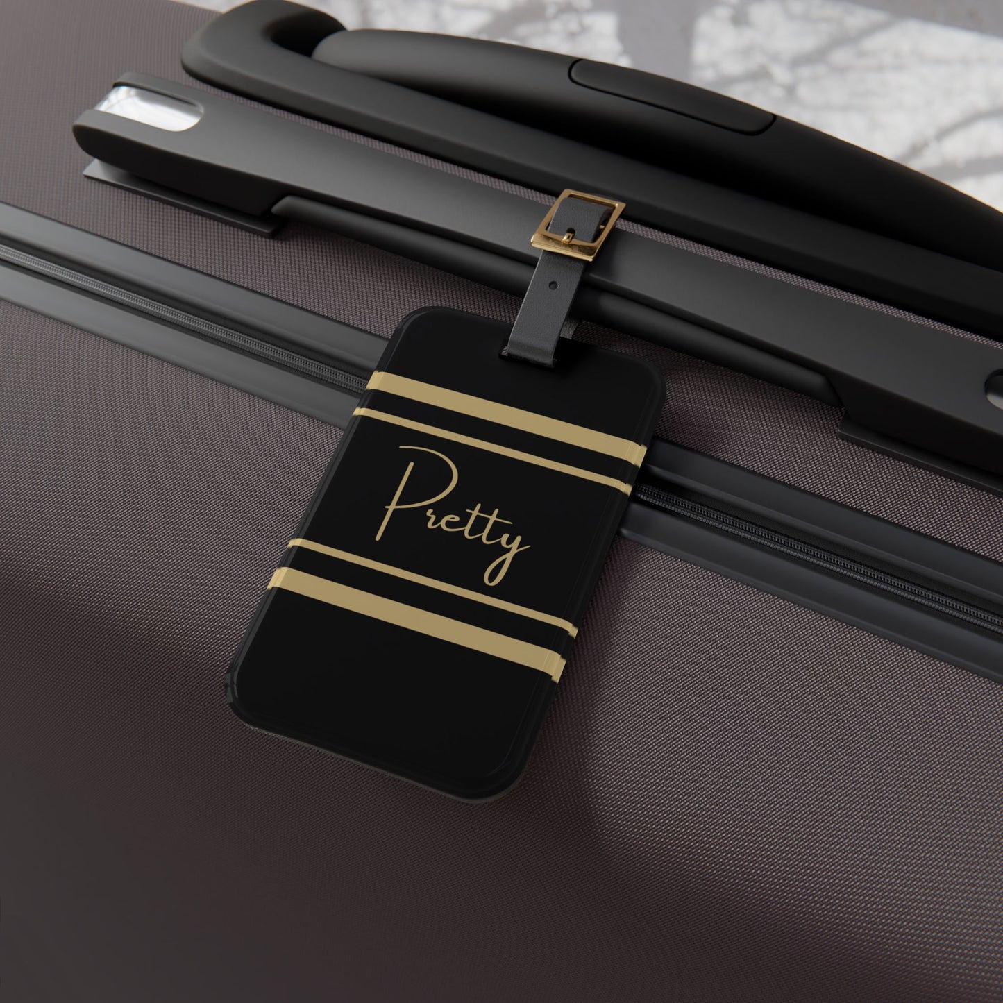 Pretty Charbonnet Luggage Tag