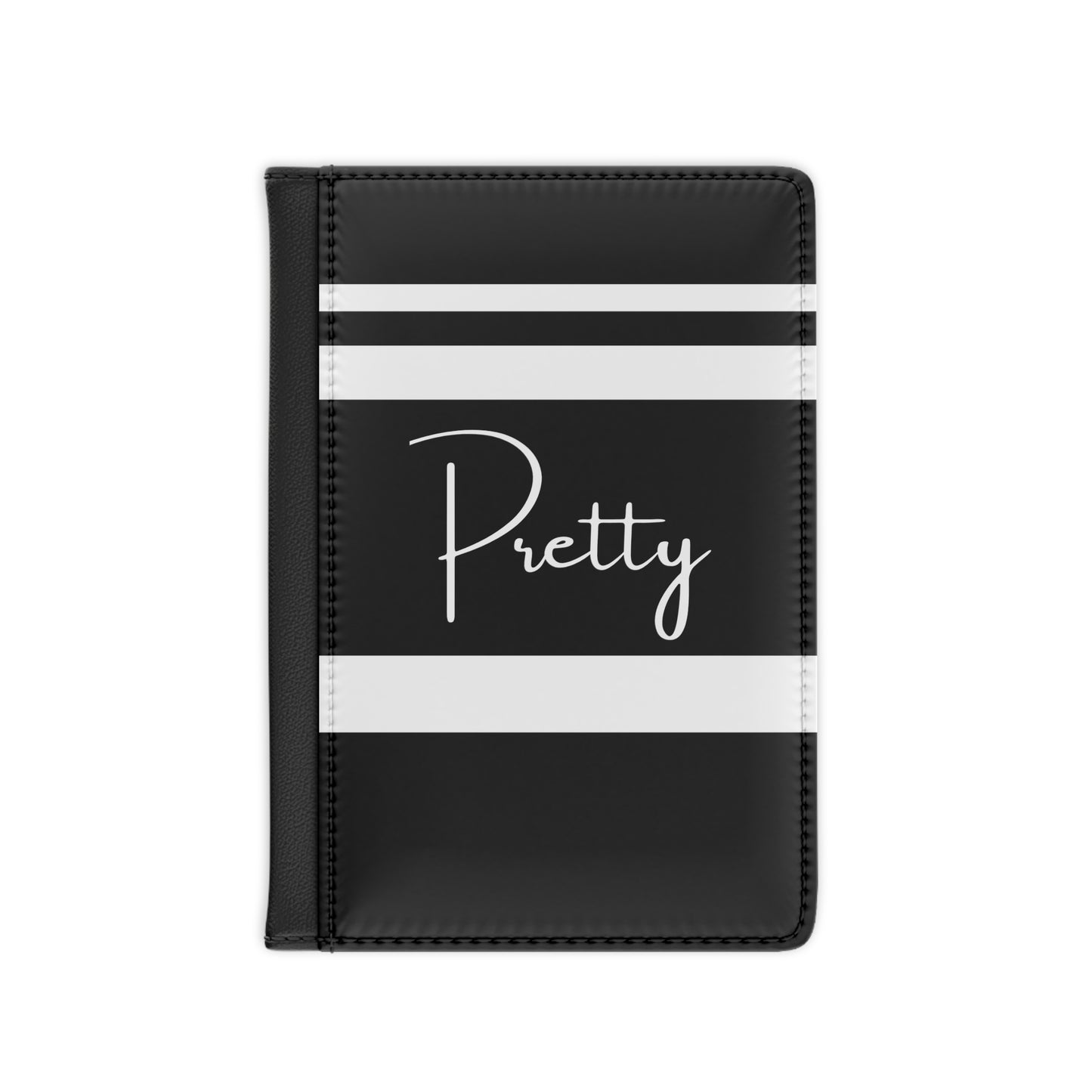 Pretty Black Passport Cover