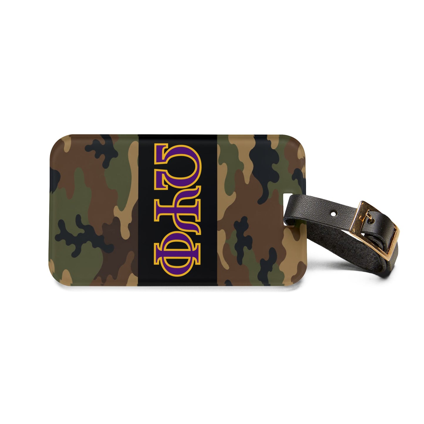 Omega Psi Phi Camo Luggage Tag