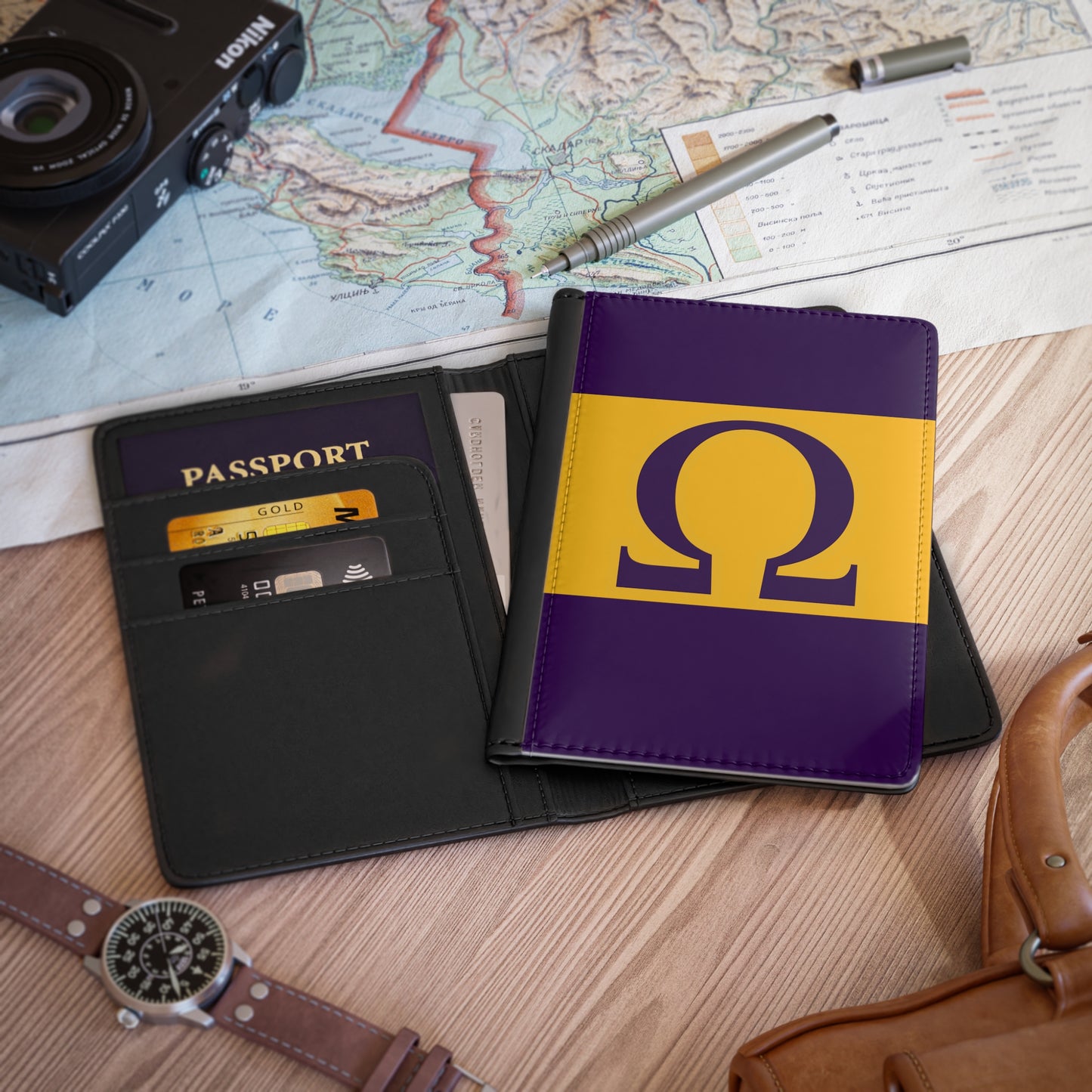 Omega Letter Passport Cover