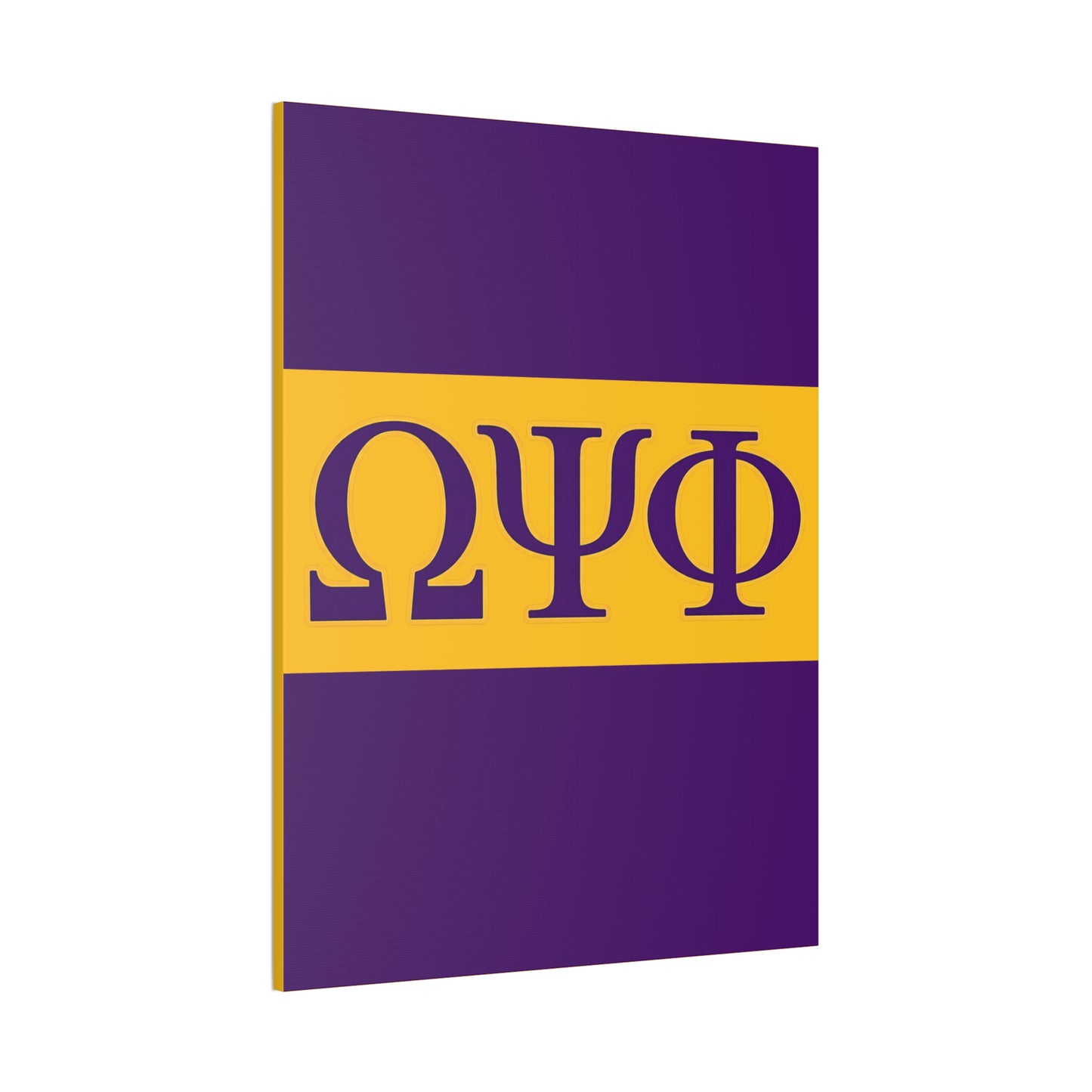 Omega Psi Phi Vertical Wall Art Canvas
