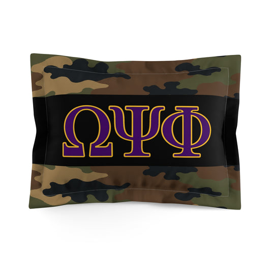 Omega Psi Camo Pillow Sham