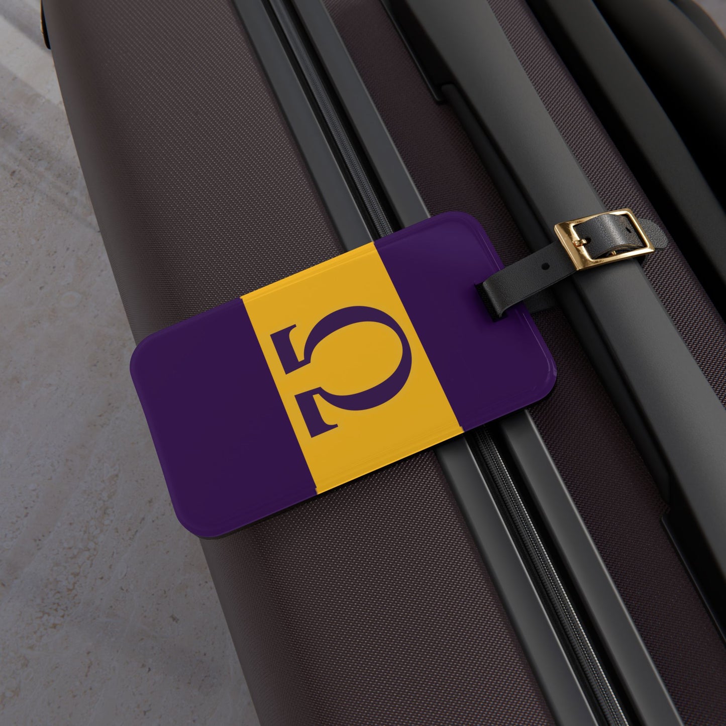Omega Letter Acrylic Luggage Tag