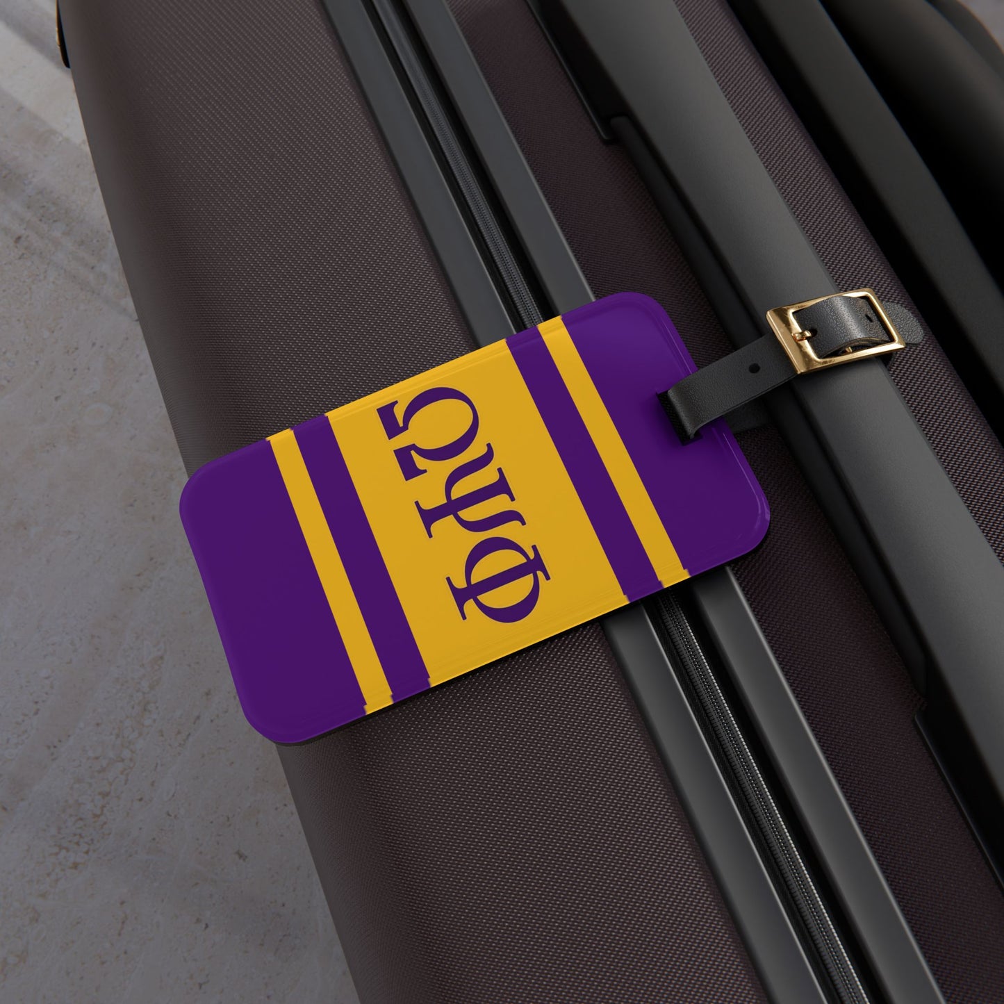 Omega Psi Phi Luggage Tag