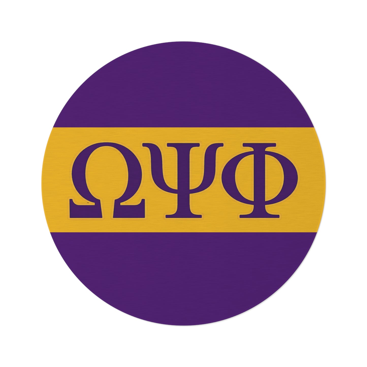 Omega Psi Phi Round Rug