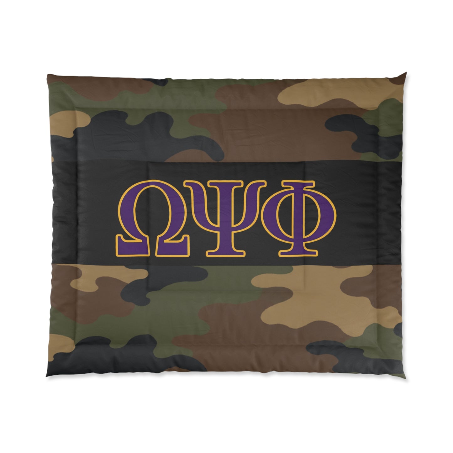 Omega Psi Phi Camo Comforter