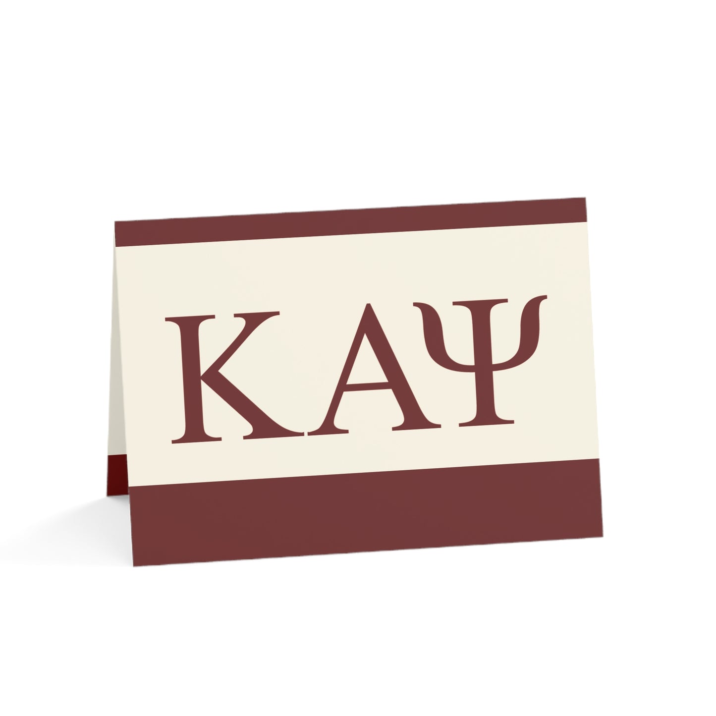 KAPsi Greeting Cards - Crimson & Cream