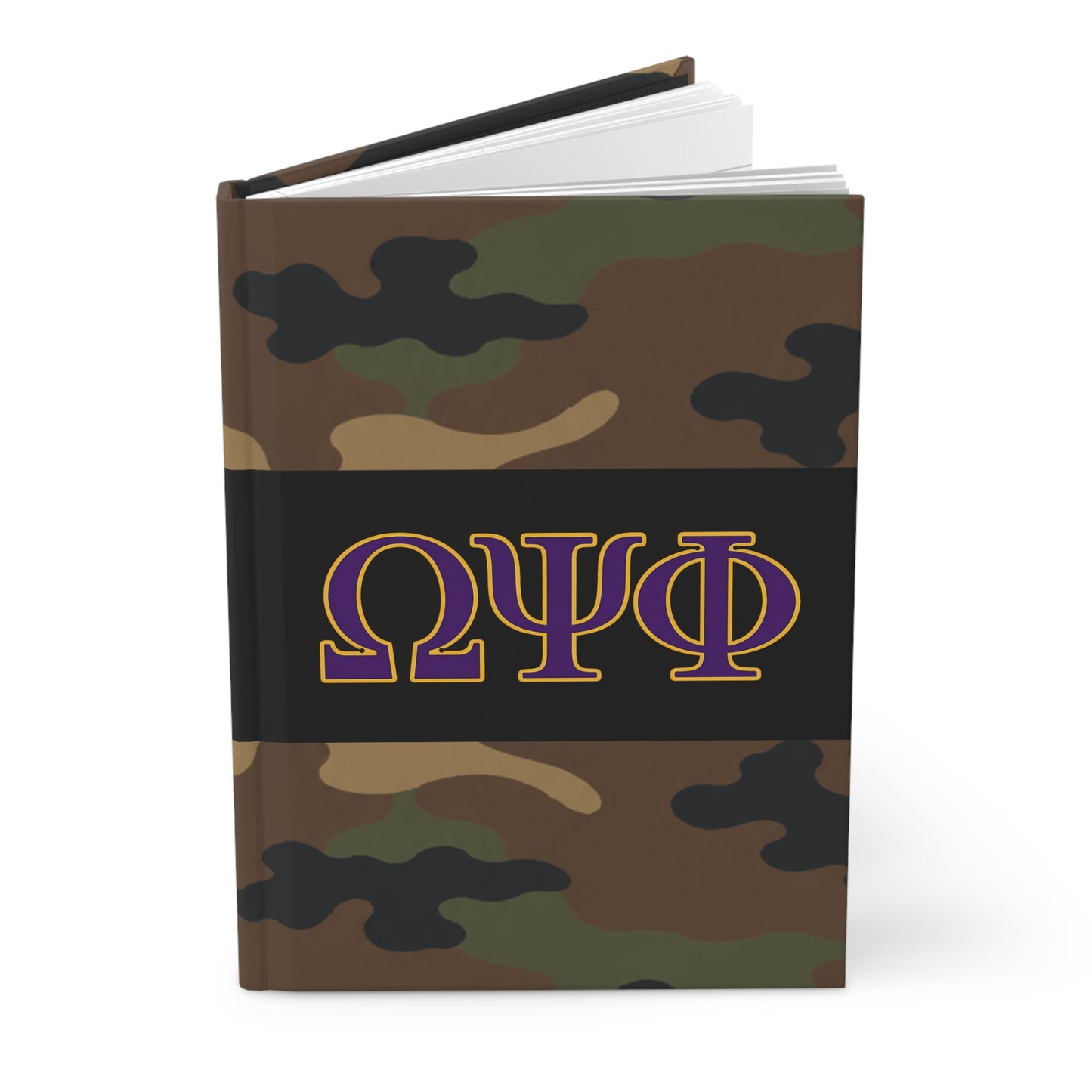 Omega Psi Phi Camo Hardcover Journal