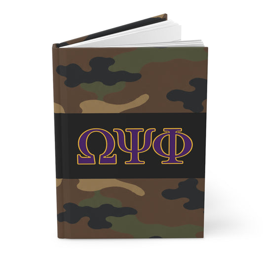 Omega Psi Phi Camo Hardcover Journal