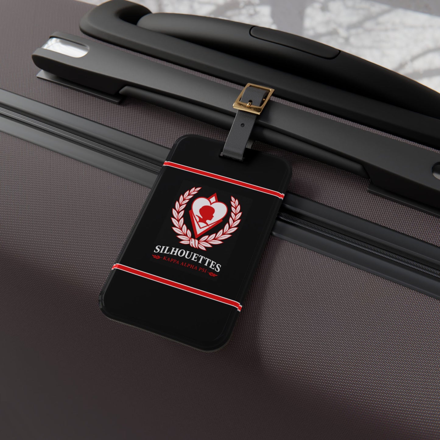 Silhouettes Crest Luggage Tag