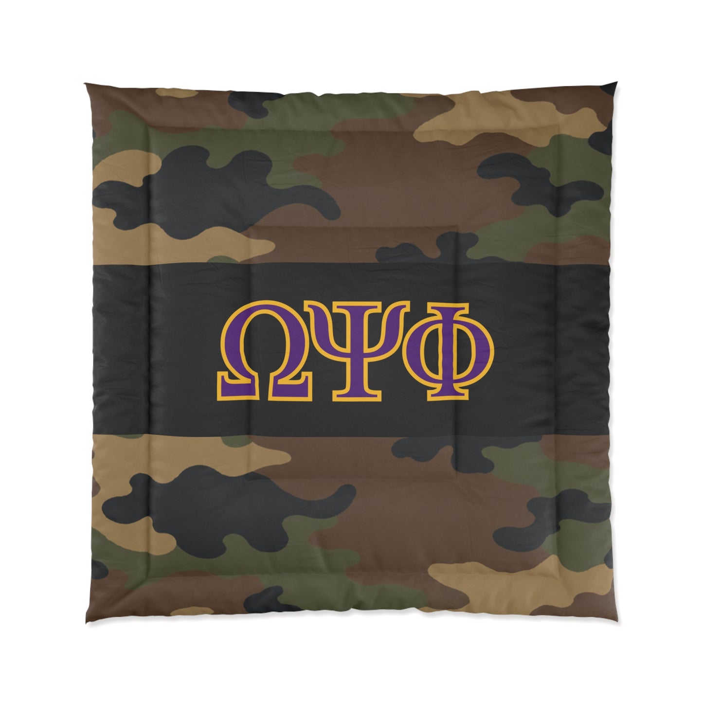 Omega Psi Phi Camo Comforter