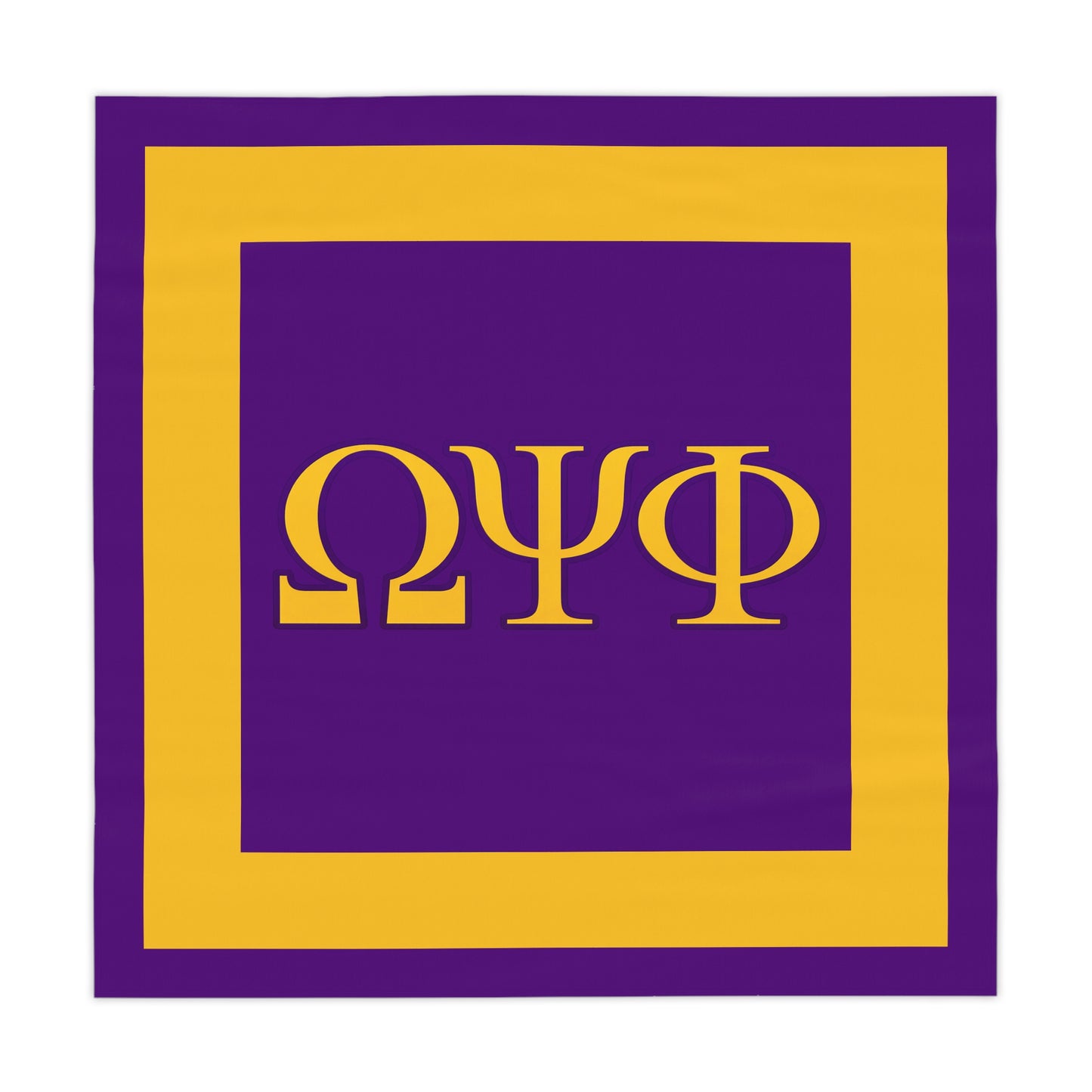 Omega Psi Phi Purple Tablecloth