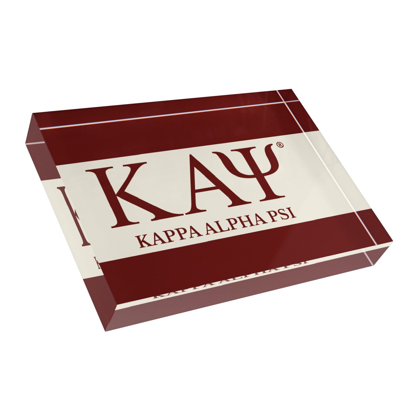Kappa Alpha Psi Acrylic Block 3.0