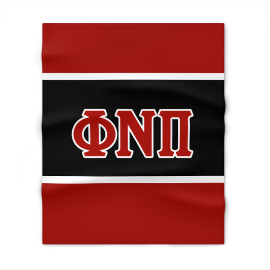 Phi Nu Pi Red Throw Blanket