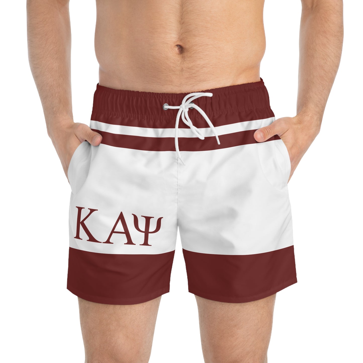 Kappa Crimson Swim Trunks