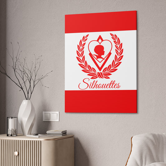 Silhouettes Vertical Wall Canvas