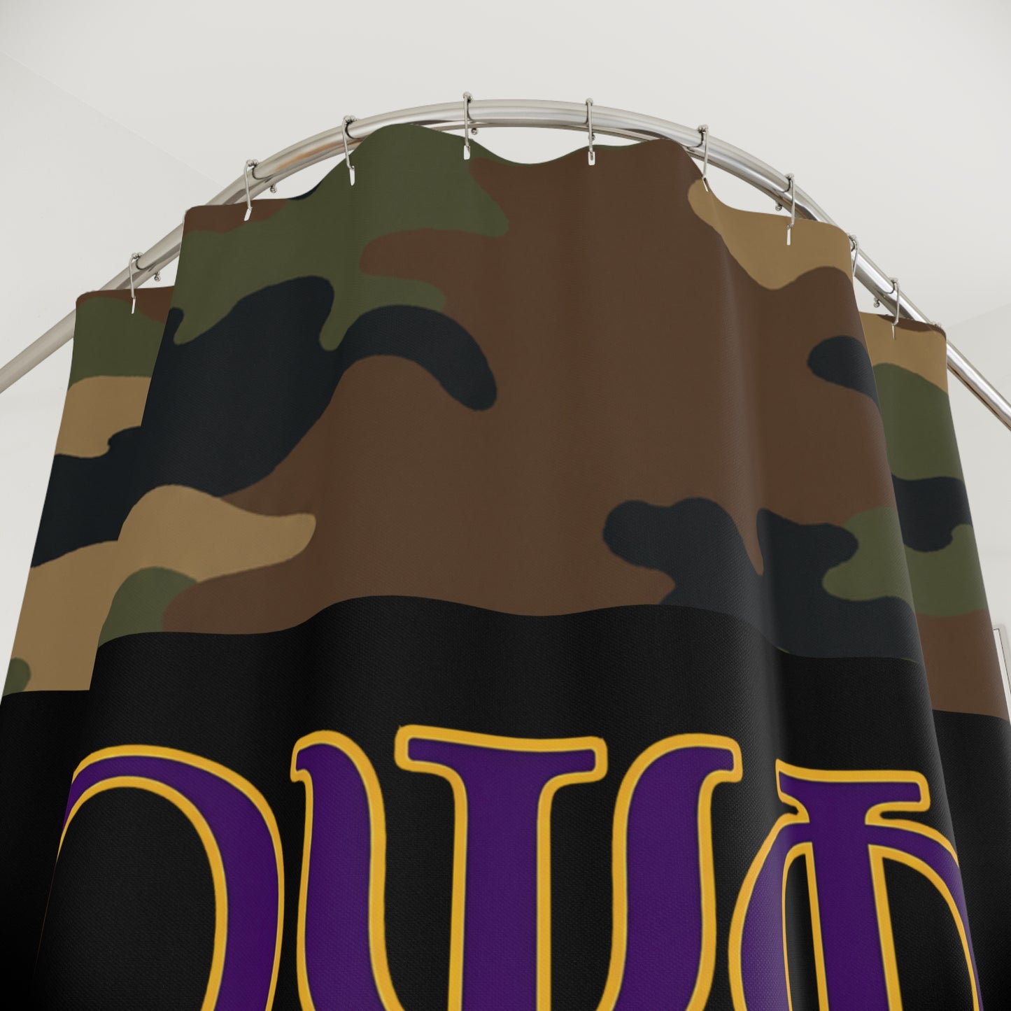 Omega Psi Phi Camo Shower Curtain