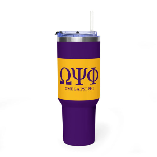 Omega Psi Phi Insulated Vacuum Tumbler 2.0