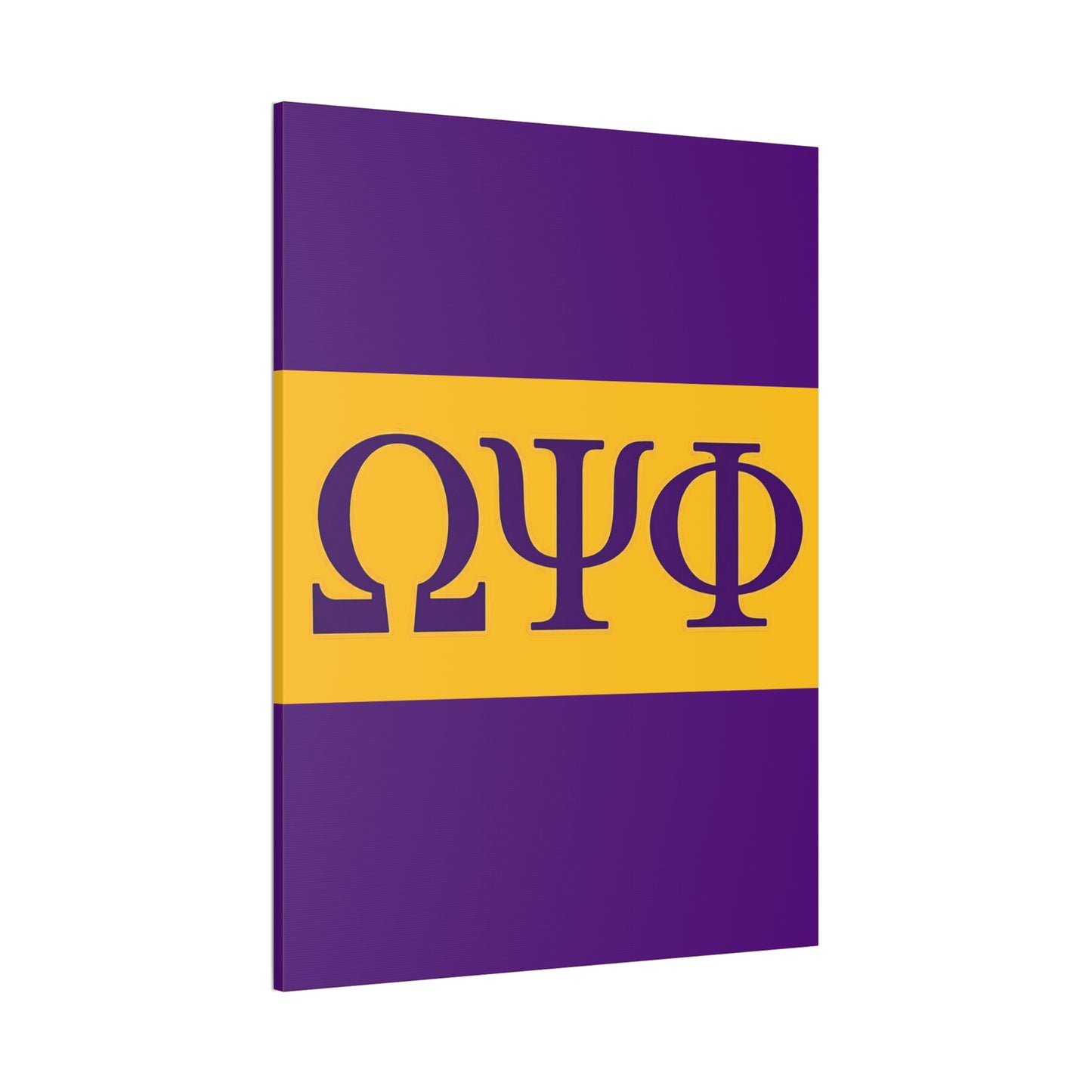 Omega Psi Phi Vertical Wall Canvas