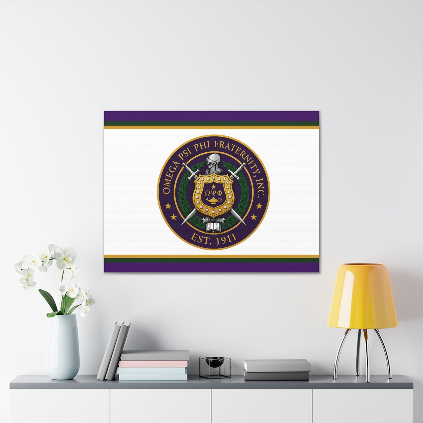Omega Crest Horizontal Wall Canvas