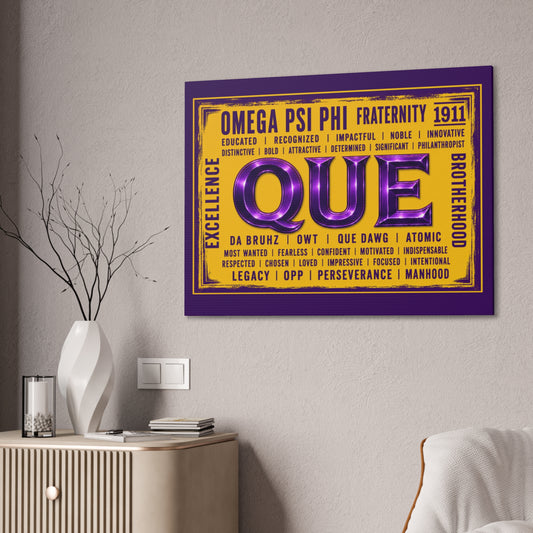 Que Pride Horizontal Wall Canvas