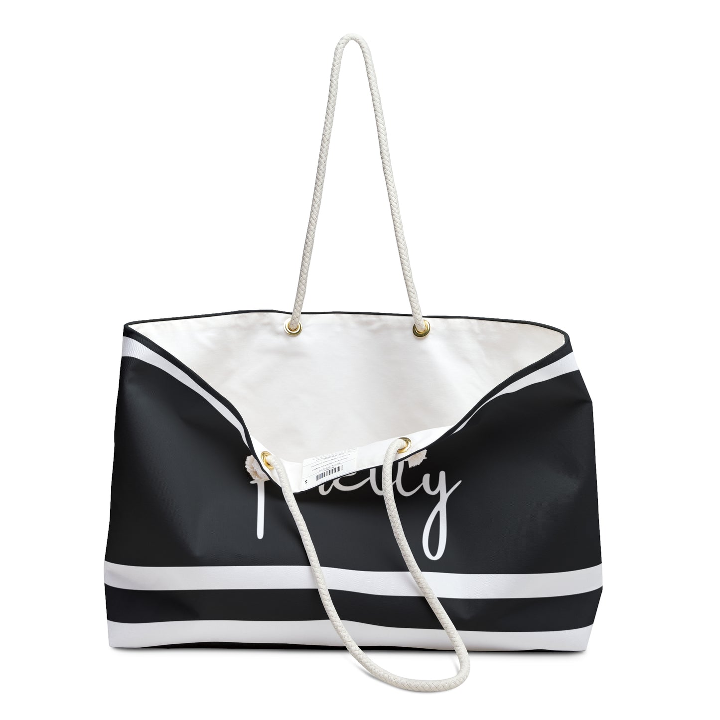Pretty Black & White Tote Bag