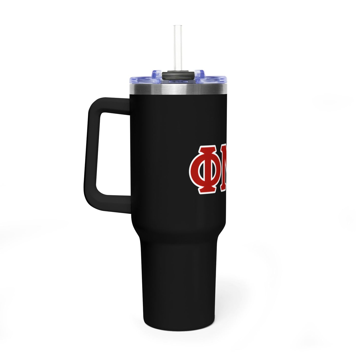 Phi Nu Pi Black Insulated Vacuum Tumbler