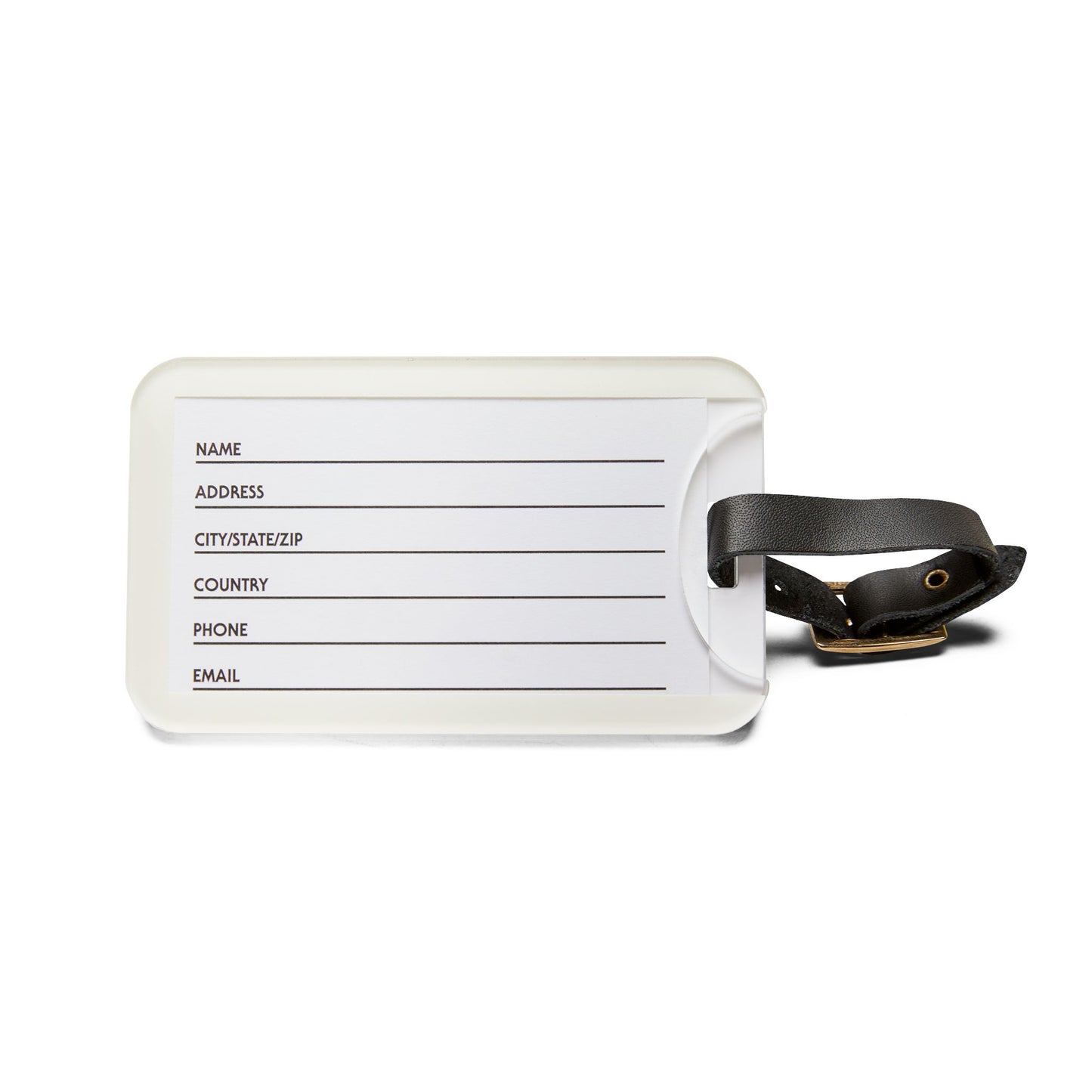 Omega Letter Acrylic Luggage Tag
