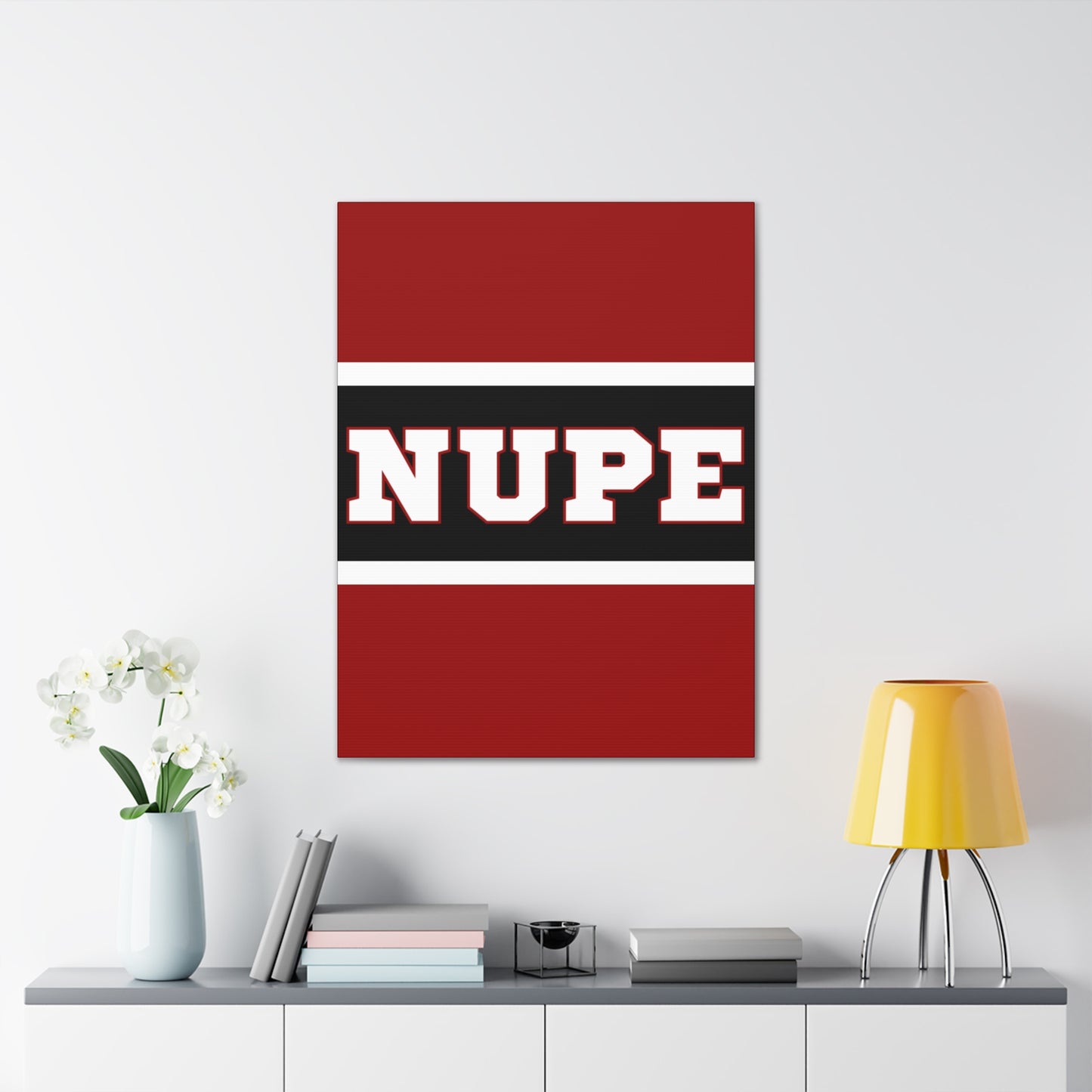 NUPE Vertical Wall Canvas