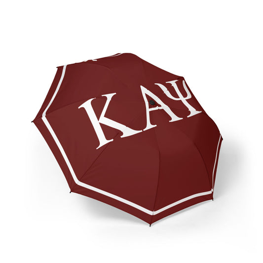 KAPsi Umbrella - Crimson & White
