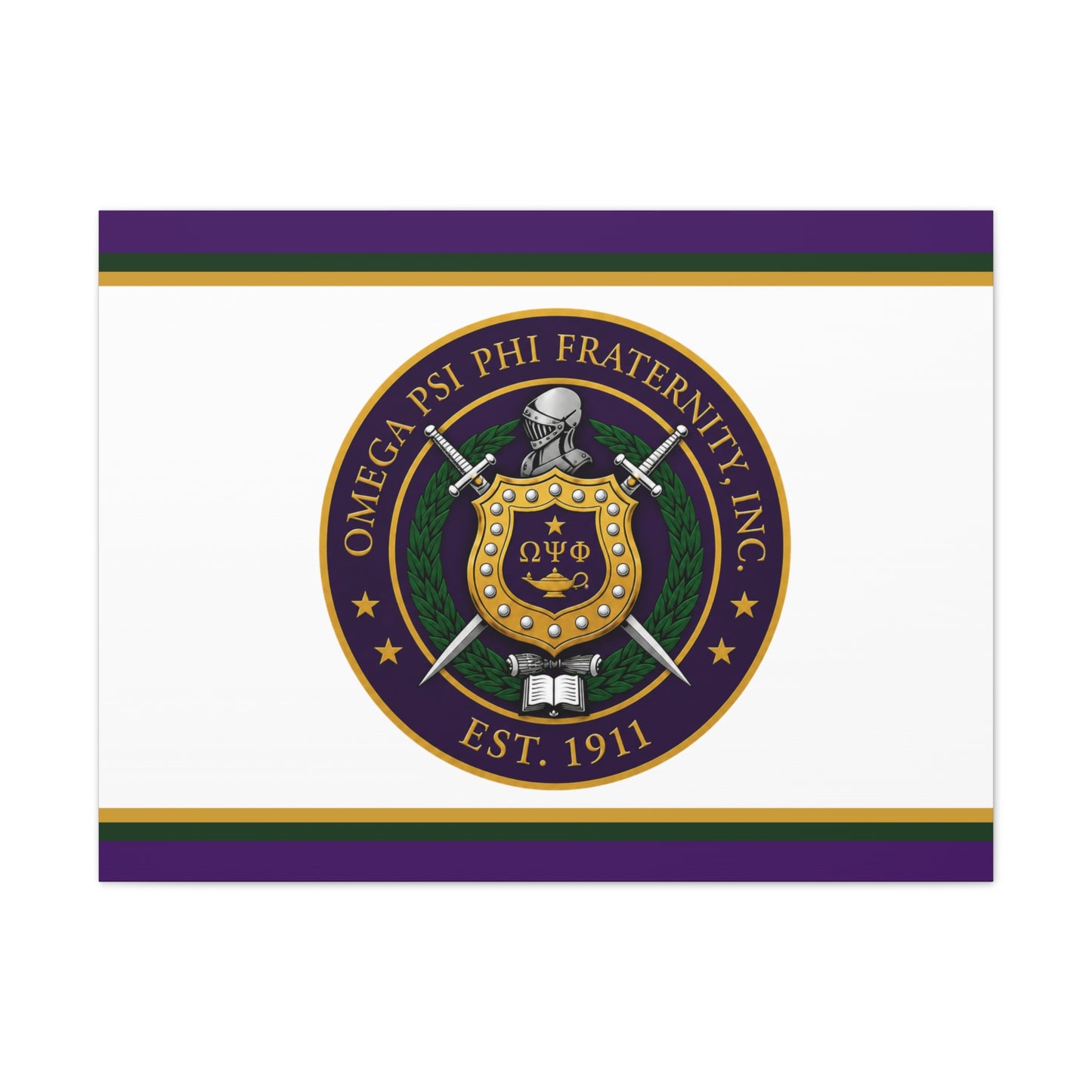 Omega Crest Horizontal Wall Canvas