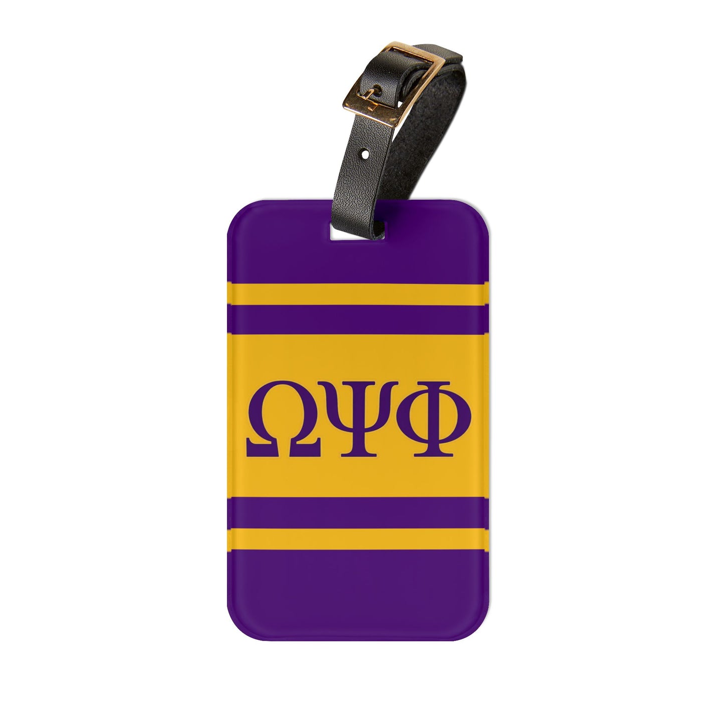 Omega Psi Phi Luggage Tag
