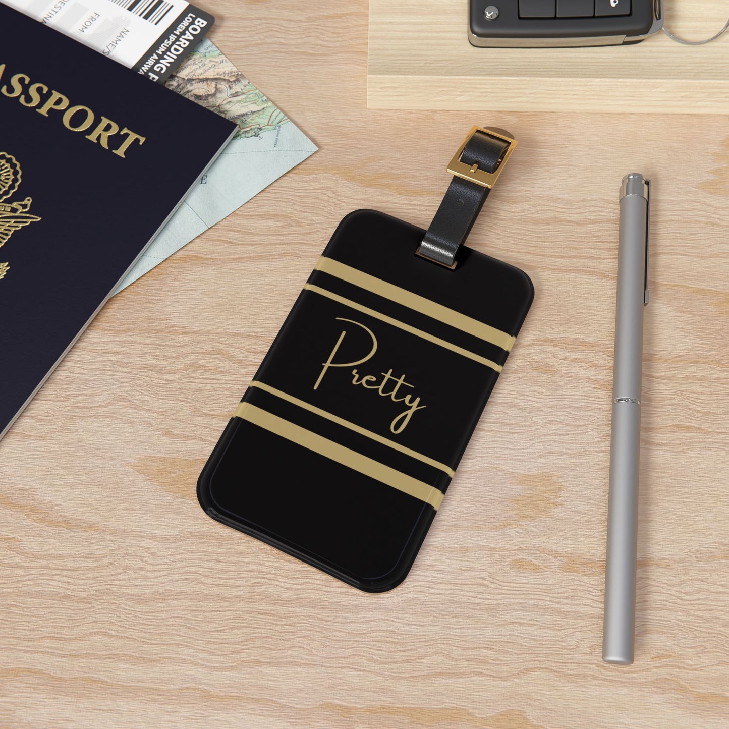 Pretty Charbonnet Luggage Tag