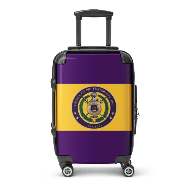 Omega Psi Phi Crest Hard-shell Suitcase