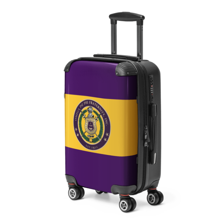 Omega Psi Phi Crest Hard-shell Suitcase