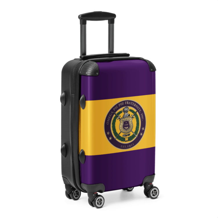 Omega Psi Phi Crest Hard-shell Suitcase