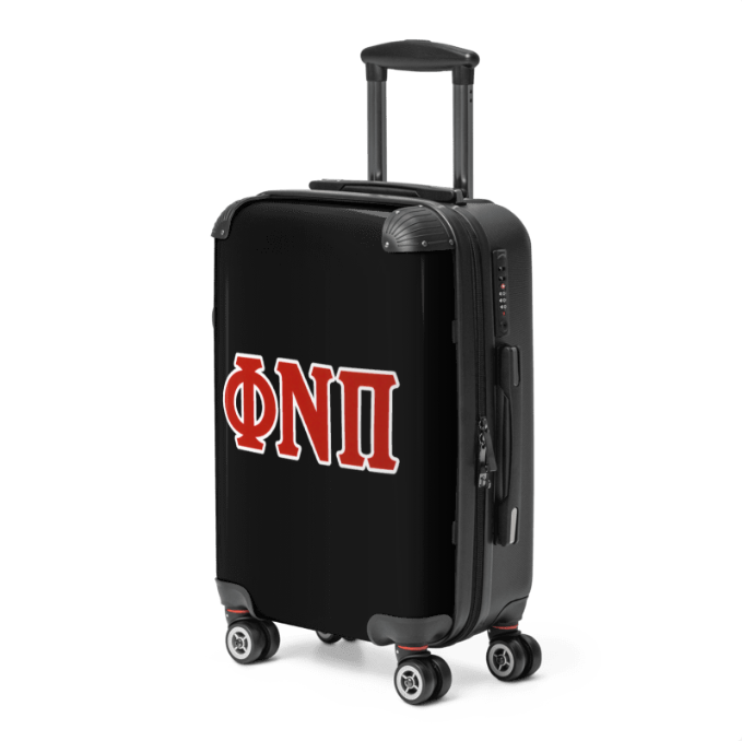 Phi Nu Pi Black Hard-shell Suitcase
