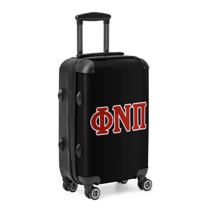 Phi Nu Pi Black Hard-shell Suitcase