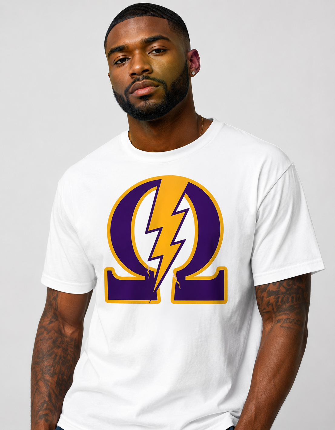 Omega Letter Lightning Rod T-shirt
